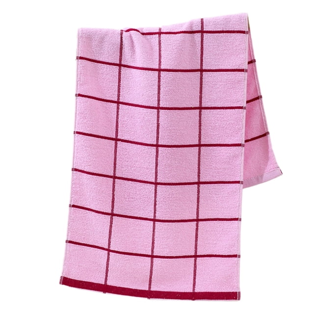Btomtd 35X90cm Household Towel Absorbent Bath Gift Towels, Pink