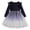 Navy, variant on LUOGENLI Dress Girls' Dress Starry Net Shaggy Dress Little Girl Princess Dress Cotton Dress for Girls Knee Length Red 8-9 Years