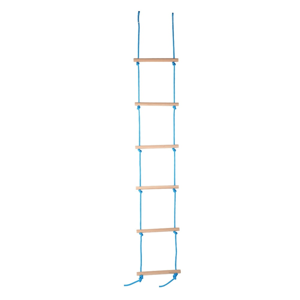 HLONK Wood Rope Ladder for Children Outdoor Climbing Frame and Tree House
