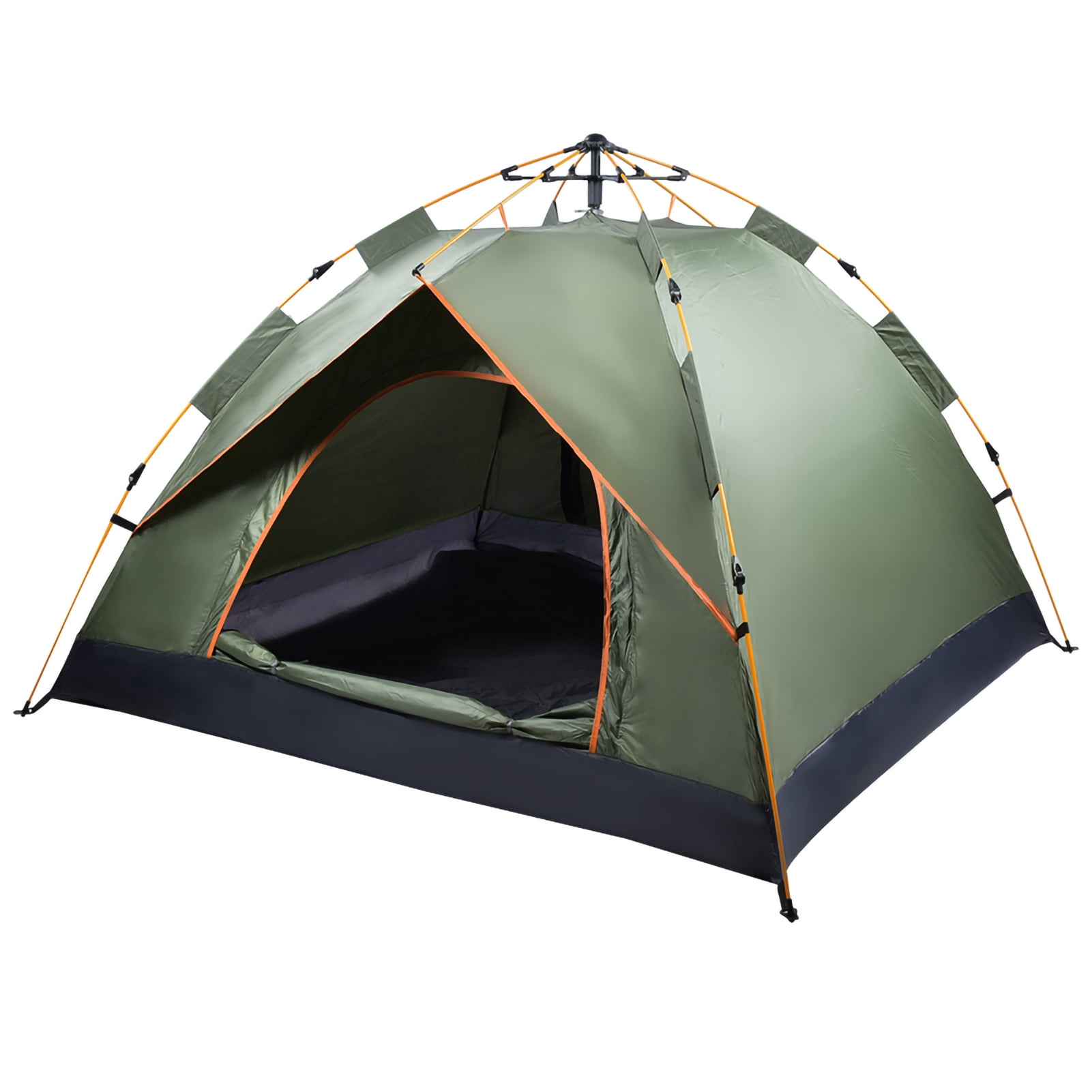 Fully Automatic Camping Tent, Portable Waterproof Foldable Anti  Outdoor Travel Camping Hiking Tent Quick Open Free To Build 3 To 4 People Multi Person Tent, For Hiking