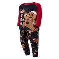 thumbnail image 2 of Christmas Family Matching Pajamas Sets Long Sleeve Gingerbread Man Print ops + Pants Set, 2 of 8
