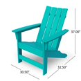 thumbnail image 3 of Noble House Encino Chaise Adirondack Contemporaine Extérieure (Ensemble de 2) Turquoise, 3 of 8
