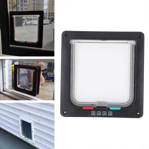 Dog Door, Cat Flap Door Durable for Interior for Window S,M,L