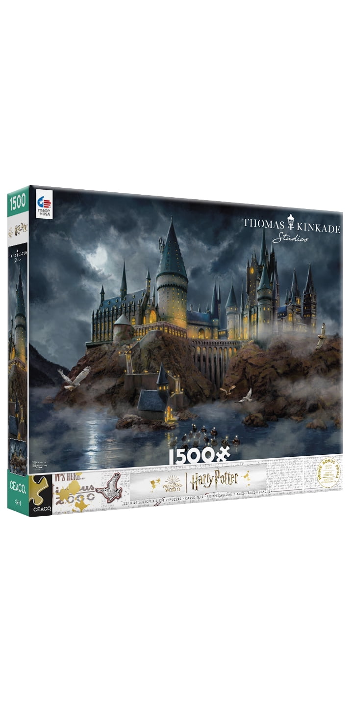 Ceaco Hogwart's Castle (Thomas Kinkade/WB) 1500-Piece Interlocking Jigsaw Puzzle