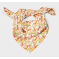 thumbnail image 3 of Bimba Orange Colorful Leaves Pure Silk Printed Head Bandanas Summer Neck Wrap Scarf 40 x 80 Inches, 3 of 6