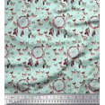 thumbnail image 1 of Soimoi Tissu Satin Modal Attrape-Rêves & Imprimé Papillon Tissu au Mètre 42 Pouces de Large, 1 of 3