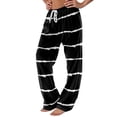 thumbnail image 3 of fatyb Lounge Pants for Women Printed Pajama Pants with Drawstring Womens Comfortable Wide Leg Pants, 3 of 6