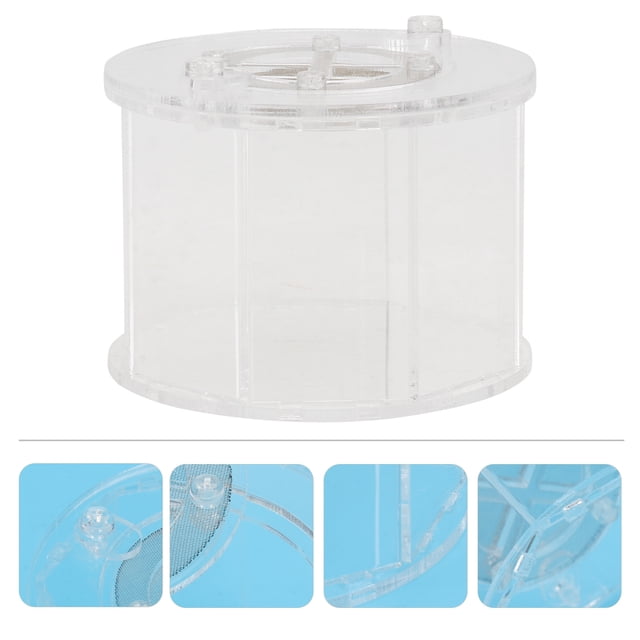 ifundom 1Pc Transparent Reptile Breeding Box with Safety Lid and Air Circulation for Pet Observation