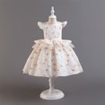 thumbnail image 2 of FAIWAD Robe Sans Manches à Volants pour Bébés Filles Printemps Été à Imprimé Floral Robe Princesse Évasée, 2 of 6