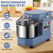 GloryStar 10.5QT Commercial Food Mixer with Timing Function, 650W 110V Electric Dual Rotating Dough Kneading Machine