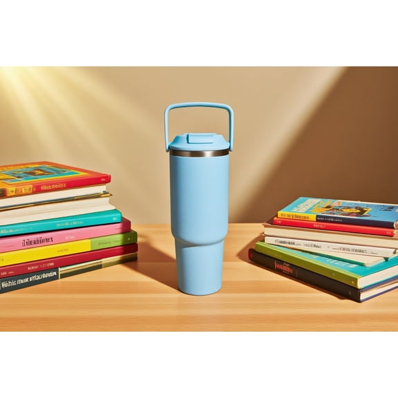 MAINSTAYS 30oz acier inoxydable Tumbler bleu, taille: 9,48 pouces (H) * 3,14 pouces (Dia)