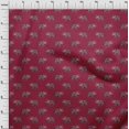 thumbnail image 3 of oneOone Viscose Jersey Fabric Elephant Block Print Sewing Fabric BTY 60 Inch Wide, 3 of 5