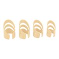thumbnail image 2 of Guitar Finger Pick, 4pcs Polyoxymethylene Resin Fingertip Picks  For Ukulele Beige, 2 of 8