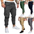 thumbnail image 3 of Pantalon Skinny Slim Fit Urbain Jambe Droite Décontracté Crayon Jogger Cargo, 3 of 4