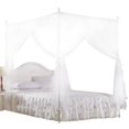 thumbnail image 3 of Fyydes Four Corner Mosquito Net, Bedroom Mosquito Netting,Luxury Princess Three Side Openings Post Bed Curtain Canopy Netting Mosquito Net Bedding, 3 of 10