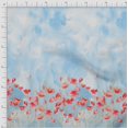 thumbnail image 2 of oneOone Cotton Flex Fabric Leaves & Flower Panel Printed Fabric 1 Yard 40 Inch Wide, 2 of 3