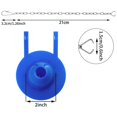 thumbnail image 2 of Toilet Flappers Replacement Universal Rubber Toilet Bowl Flapper with 4 Pieces Flapper Chains Replacement, 2 of 7