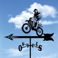thumbnail image 2 of Huanglei Metal Weather Vane With Ornament Roof Mount Weathervane Wind Direction Indicator Garden Stake Direction Indicator Measuring Tool Yard Easy Use, 2 of 4