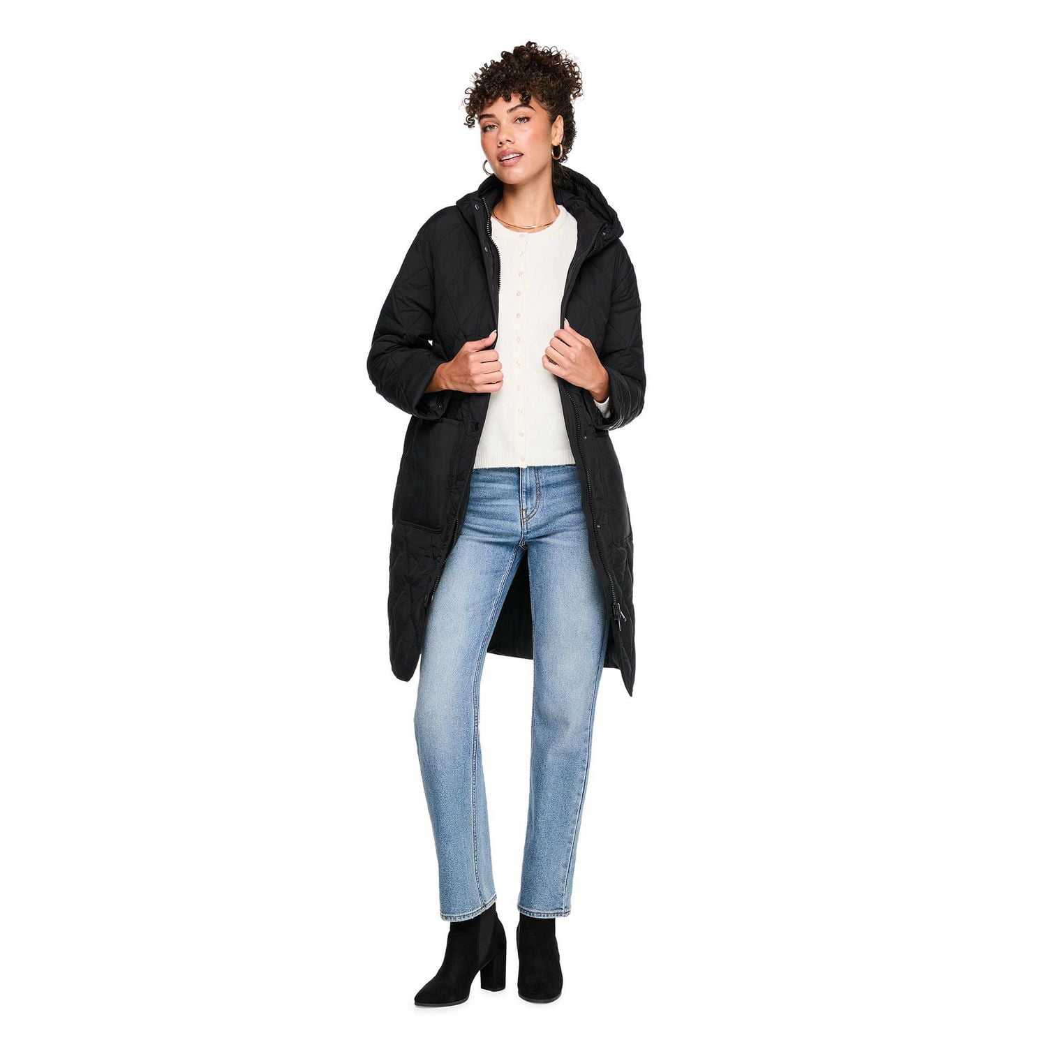 George Women's Long Quilted Coat