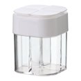 thumbnail image 1 of Oleegame 1PC Produce Storage 4 In 1 Seasoning Bottle Plastic Sal Tank Combination Sealing Moisture Proof White, 1 of 2