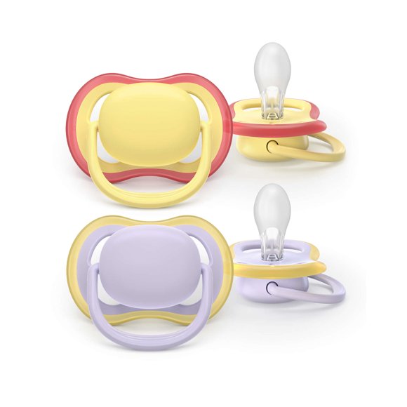 Philips Avent Ultra air Pacifier 0-6m yellow/ fresh lilac