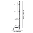 thumbnail image 3 of Basketball Stand Storage Rack | 4-Tier Heavy-Duty Ball Organizer | Multi-Purpose Ball Frame for Basketballs, Soccer Balls, Sports Equipment | Portable, Sturdy, Enhanced Weight Capacity, 3 of 9
