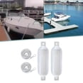 thumbnail image 3 of Youkk 2x Boat Fenders 6mm x 1.5M PVC Ropes Collision Anti for Docking Pontoon White G0 White Rope White G0 White Rope Rope 6x1.5m, 3 of 6