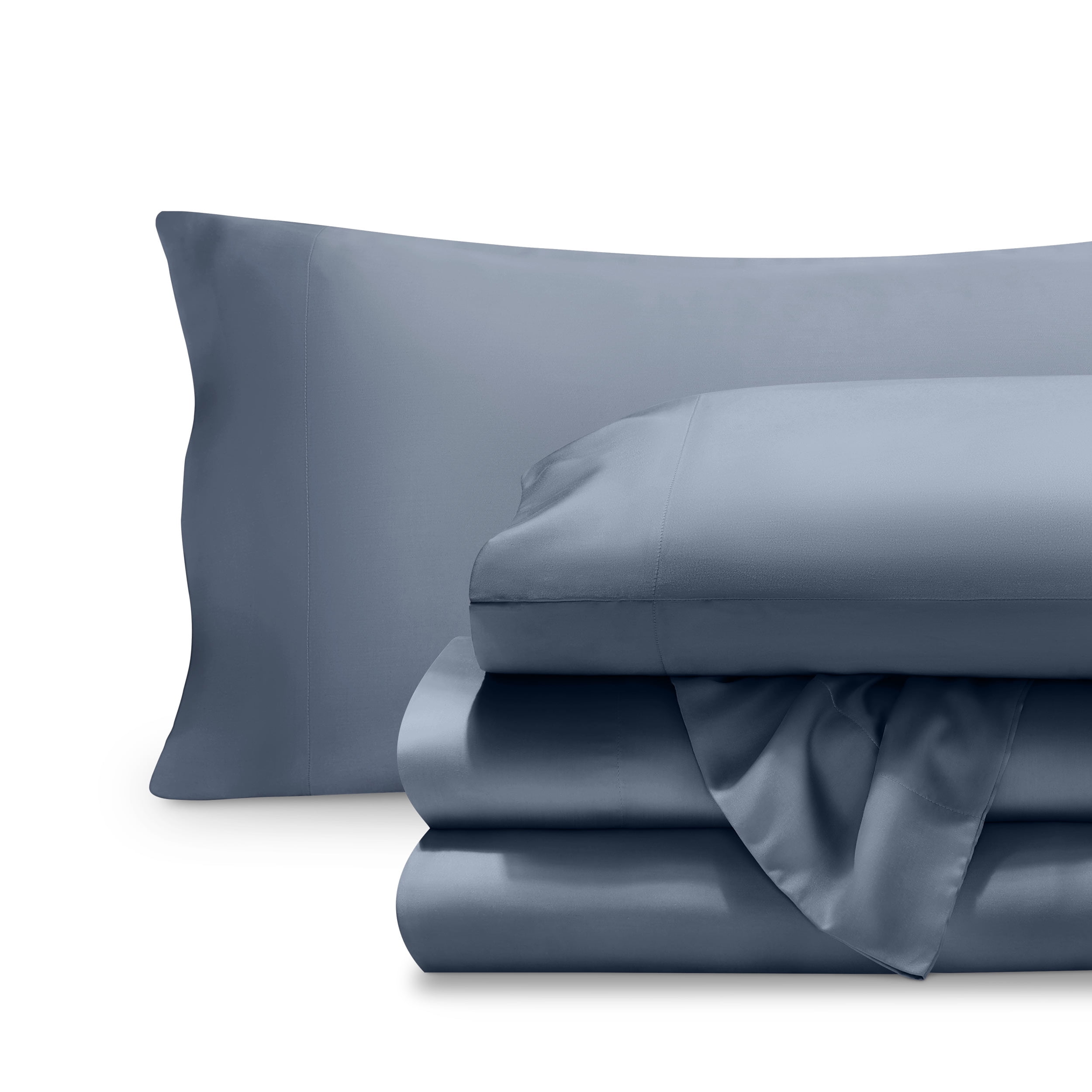 Bare Home TENCEL™ Sheet Set - Lyocell derived from Eucalyptus - Twin XL, Indigo