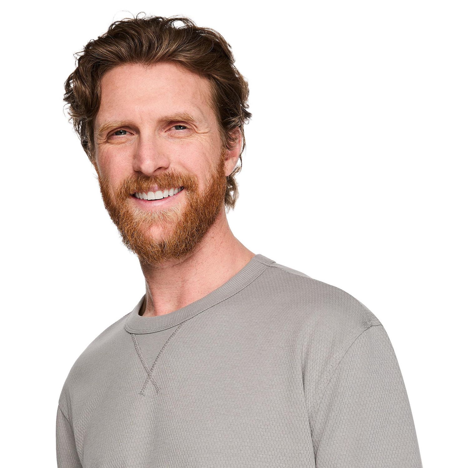 George Men's Long-Sleeve Textured T-Shirt