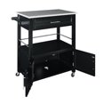 thumbnail image 1 of Alders Black Kitchen Cart, 1 of 9