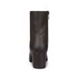 thumbnail image 2 of Unique Bargains Women's Square Toe Side Zipper Block Heel Ankle Boots Coffee (Size 6.5), 2 of 7