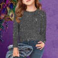 thumbnail image 2 of Plebaso Chemises à Manches Longues Imprimé Filles Garçons Col Rond Blouses Décontractées Mode Enfants Hauts Habillés pour Fête, 2 of 6
