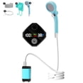 thumbnail image 1 of Graflsoa Portable Outdoor Shower Kit with Rechargeable Electric Pump, 6000mAh Battery, ABS Material, Blue/Green/Orange Options, 8L/Min Flow Rate, Includes Stand and Accessories, 1 of 7