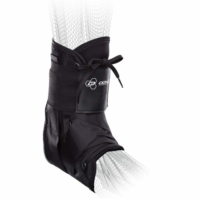 DonJoy Attelle de Performance Anaform en Nylon à Lacets pour Cheville Commune, Grand, Noir