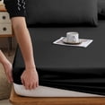 thumbnail image 4 of Fitted Bed Sheets 220X180Cm Soft Fiber Mattress Protector Non Slip All Inclusive Cover for Double Bed and Naked Sleeping, 4 of 7