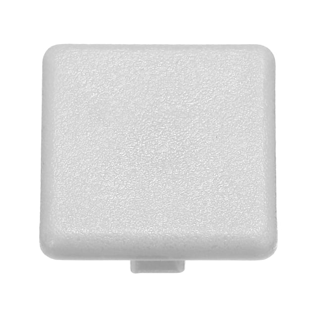 Standard Plastic Square Aluminum Extrusion End Cap Gray White 20x20mm 24pcs
