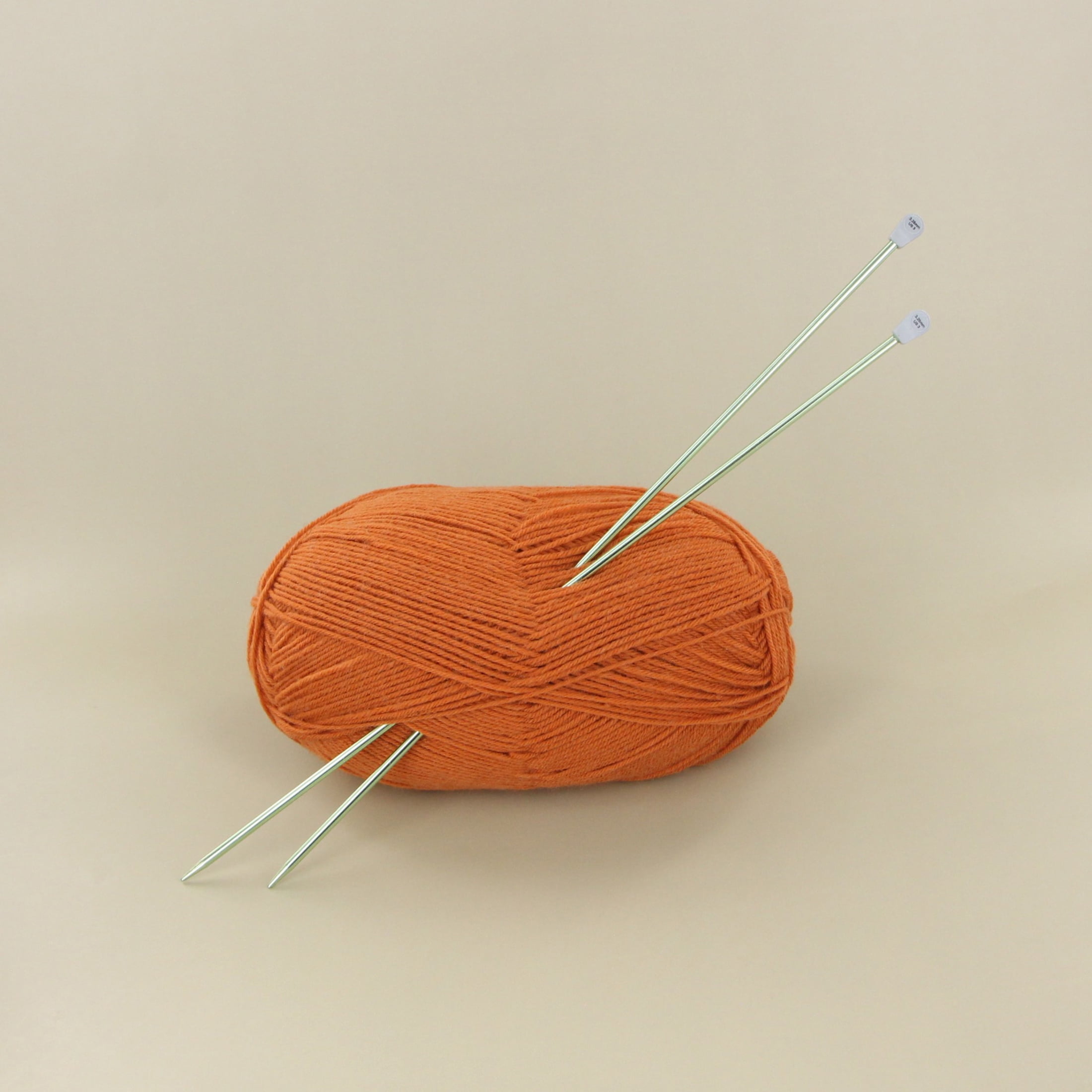 LOVE KNITTING Aiguilles à tricoter droites en aluminium, 30 cm (12 po), 3 mm (US 2)