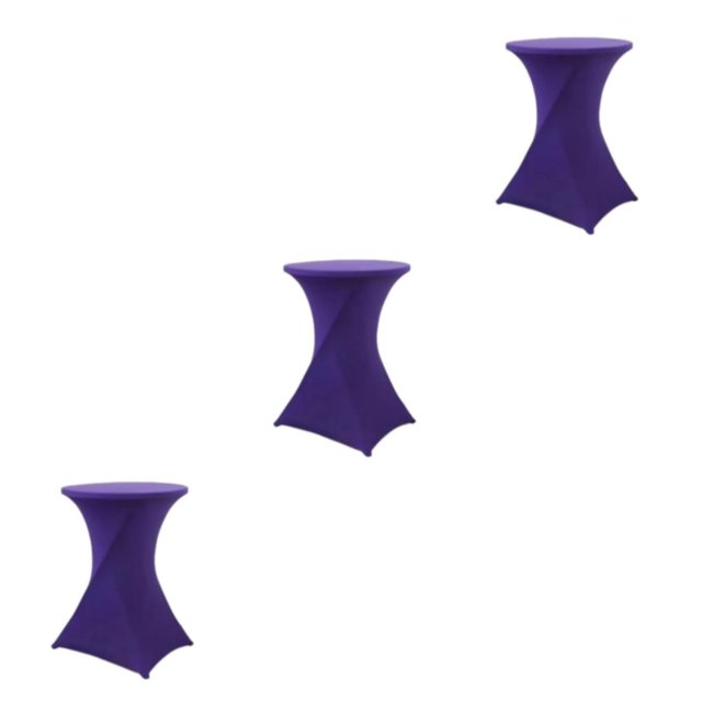 ZheElen Nappe Ronde Extensible Facile d'Entretien Polyvalente et Écologique Violette 3ensemble