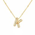 thumbnail image 2 of LYMAYTER Collier Pendentif Initial pour Femmes - Lettre Ballon, Ajustable-Cyclable, 2 of 7