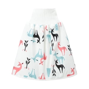 LNMQLPDBS Bébé Garçons Filles Cartoon Étanche aux couches Jupes d'entraînement 3 en 1 Couche