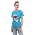 thumbnail image 4 of T-Shirt Basique à Manches Courtes pour Femmes Doraemon, 4 of 6