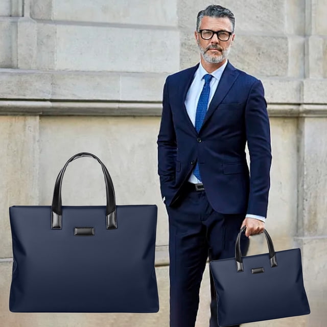 Fridja Liquidation d'Été Portable Grande Capacité Mallette en Toile Oxford Sac pour Documents Sac pour Documents Réunion d'Affaires Formation Réunion Fête des Pères