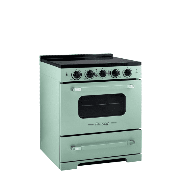 Unique 30" Classic Retro Induction Range Summer Mint Green