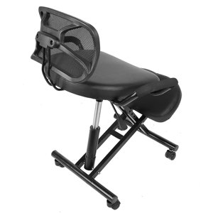 Chaise à genou, chaise de bureau ergonomique Chaise à genoux ergonomique avec poids réglables pour la condition physique