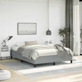 thumbnail image 1 of vidaXL Bed Frame Light Grey 152x203 cm Queen Fabric, 1 of 7