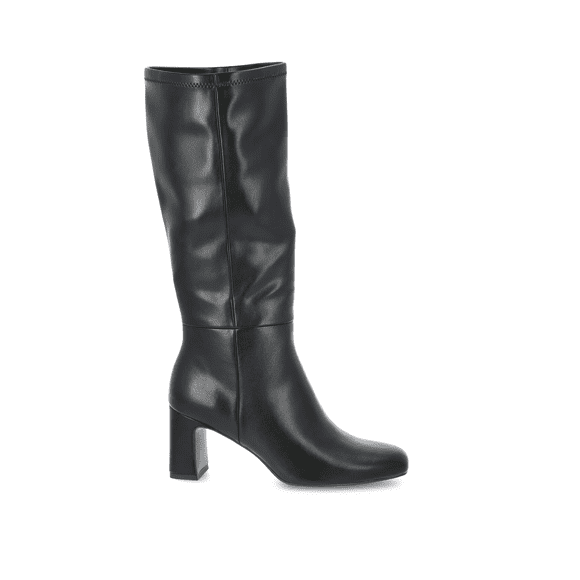 Refurbished Madden NYC Women's Tall Fashion Boots, Faux Leather Upper, Black