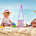 thumbnail image 3 of WIFKLSIIPG Colorful Mesh Beach Bags Portable Foldable Sea Bag with Adjustable Carrying Straps Toy Storage Bag Beach Bags, 3 of 4