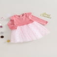 thumbnail image 3 of Robes en Tulle à Manches Longues et Col Rond à Pois pour Bébés Filles, 3 of 9