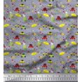 thumbnail image 1 of Soimoi Silk Fabric Heart,Vehicles & Animals Cartoon Decor Fabric Printed Yard 42 Inch Wide, 1 of 3