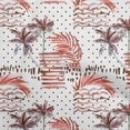 thumbnail image 1 of oneOone Cotton Poplin Twill Red Fabric Tropical Craft Projects Decor Fabric Printed By The Yard 56 Inch Wide, 1 of 4